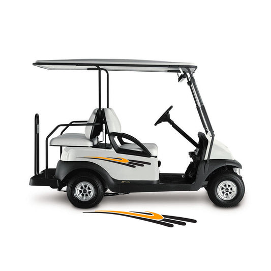 Golf Cart Decals Side Graphics 1 pair 2 color image 0