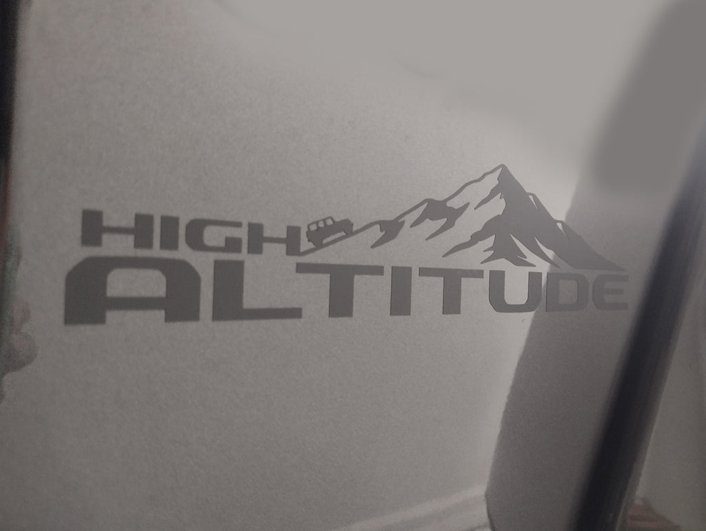 High Altitude Fender Decals fits Wrangler and Gladiator 1 Pair image 1