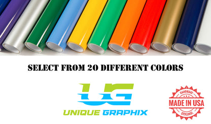 Golf Cart Decals Tribal Flames 1 pair 2 color UGX1234 image 3