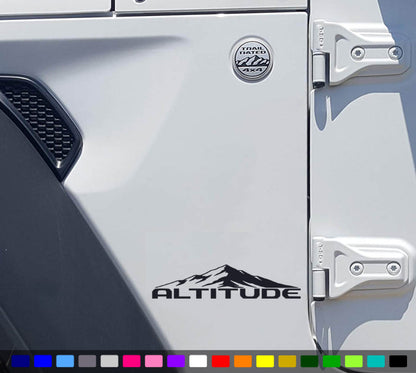 Altitude Fender Decals fits Wrangler and Gladiator 1 Pair image 0