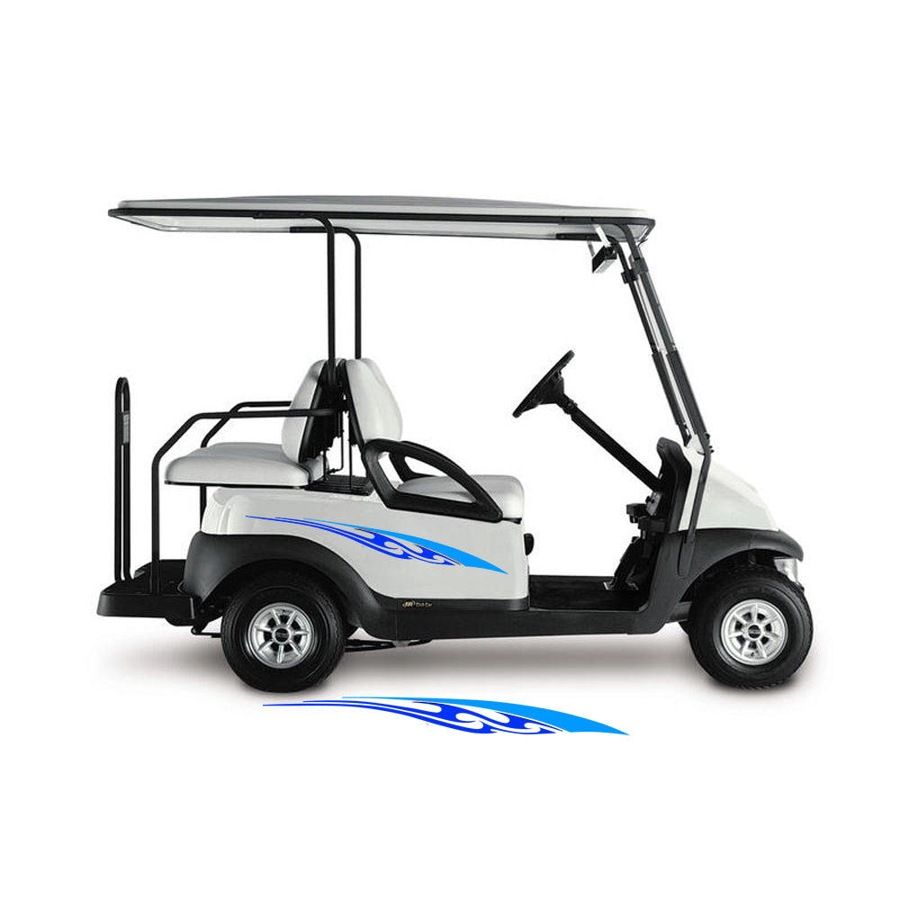 Golf Cart Decals Tribal Flames Go Kart Graphic s 1 pair 2 color UGX746 image 2