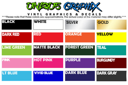 Golf Cart Decals Side Graphics Tribal Flame 1 pair 2 color image 4