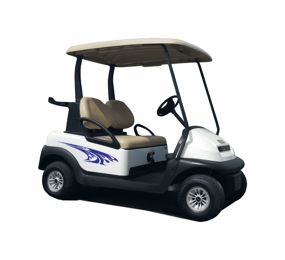 Golf Cart Decals Side Graphics 1 pair your color choice image 1