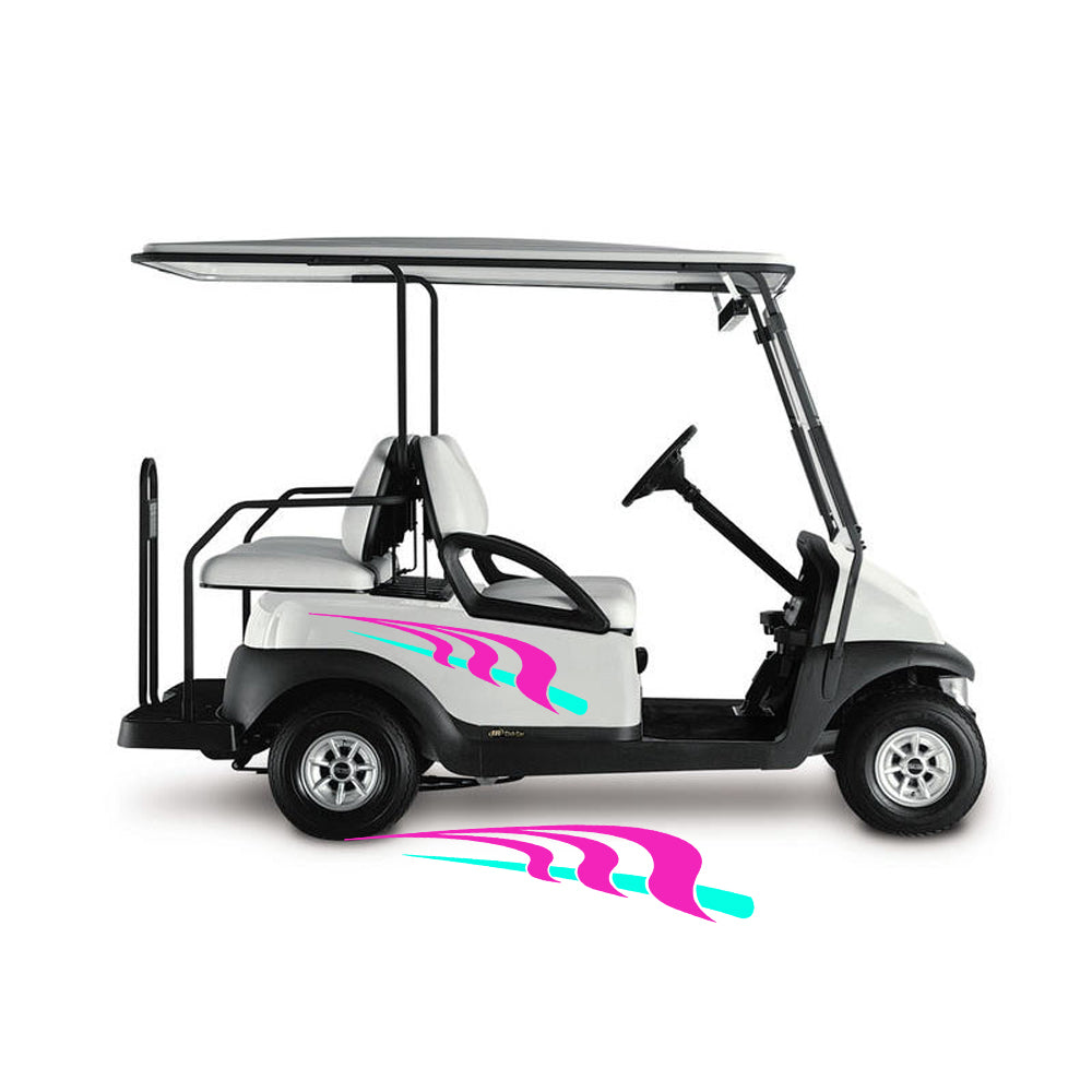 Golf Cart Decals Tribal Flames 1 pair 2 color UGX1246 image 0