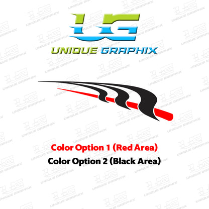 Golf Cart Decals Tribal Flames 1 pair 2 color UGX1246 image 3