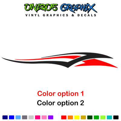 Golf Cart Decals Tribal Flames 1 pair 2 color UGX1213 image 3