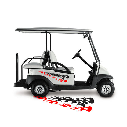 Golf Cart Decals Tribal Flames 1 pair 2 color UGX1234 image 2