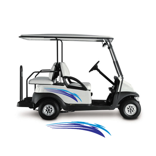 Golf Cart Decal Side Graphics 1 pair 2 color UGX1004 image 0