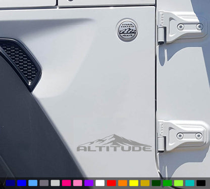 Altitude Fender Decals fits Wrangler and Gladiator 1 Pair image 1