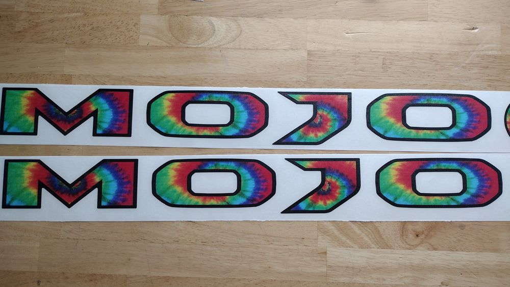 Tie Dye Hood Decals for Wrangler and Gladiator 1 Pair 30in image 2