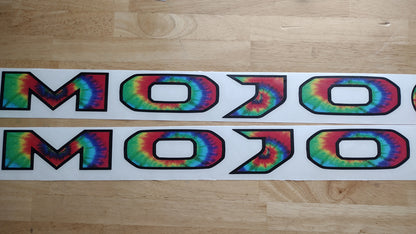 Tie Dye Hood Decals for Wrangler and Gladiator 1 Pair 30in image 2