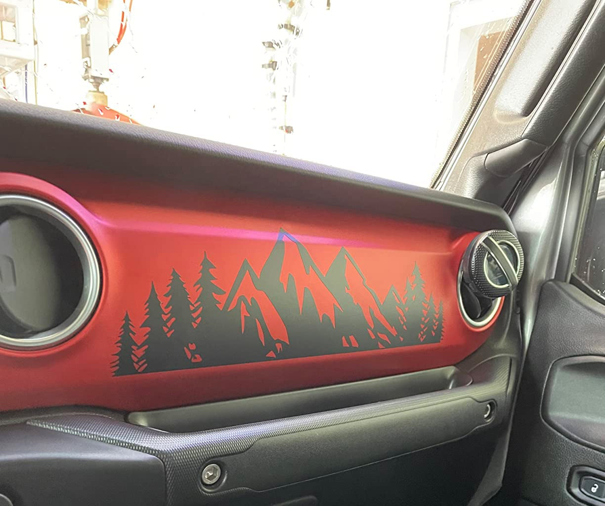 Dash Decal Mountain Scene fits any JL JT Gladiator or Wrangler Mo image 2