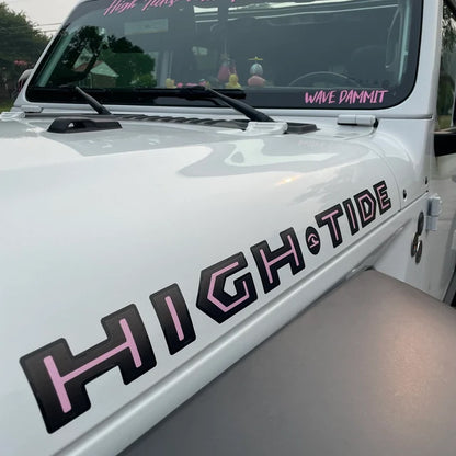 Jeep Name Hood Decals 2 color 1 pair 30in Fits 2018-2023 Jeep Wrangler