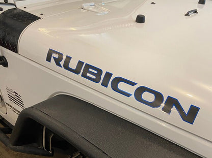 Jeep Name Hood Decal JK OEM Style 2 color Fits all Jeep Wranglers 25in