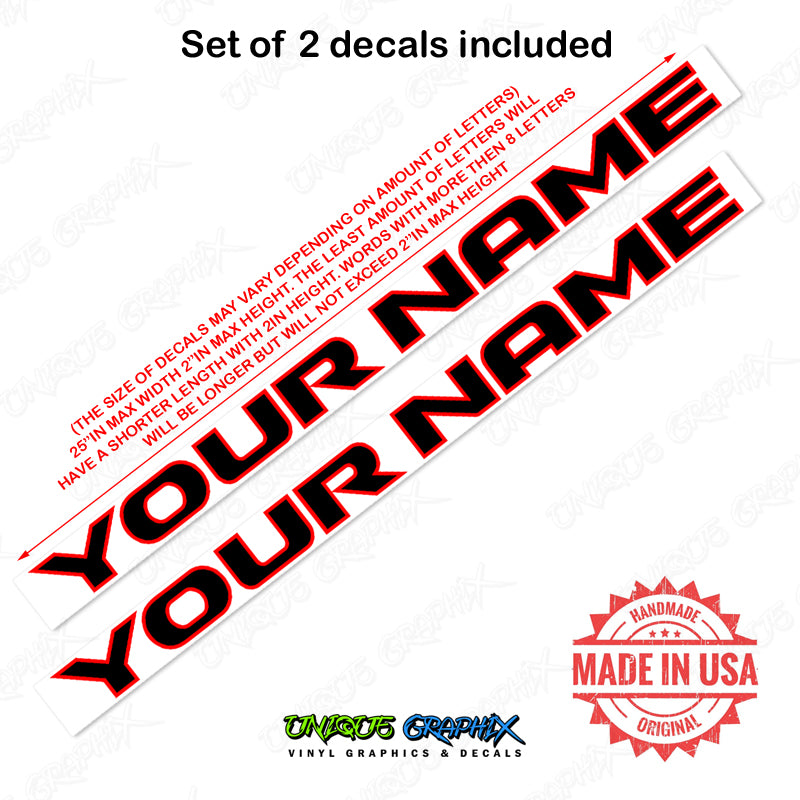 Jeep Name Hood Decal JK OEM Style 2 color Fits all Jeep Wranglers 25in