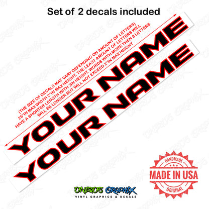 Jeep Name Hood Decal JK OEM Style 2 color Fits all Jeep Wranglers 25in